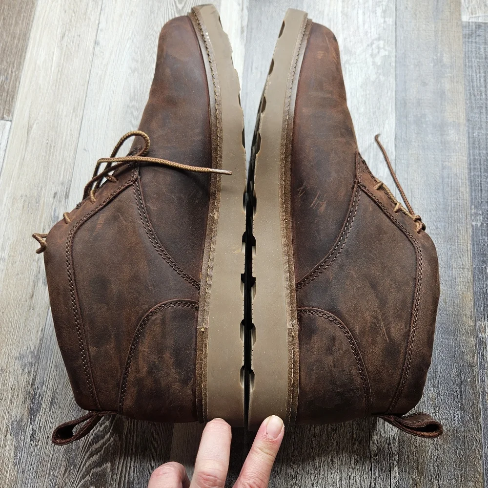 Duluth Trading Co Men's Size 13 W Brown Leather Boots Lace Up